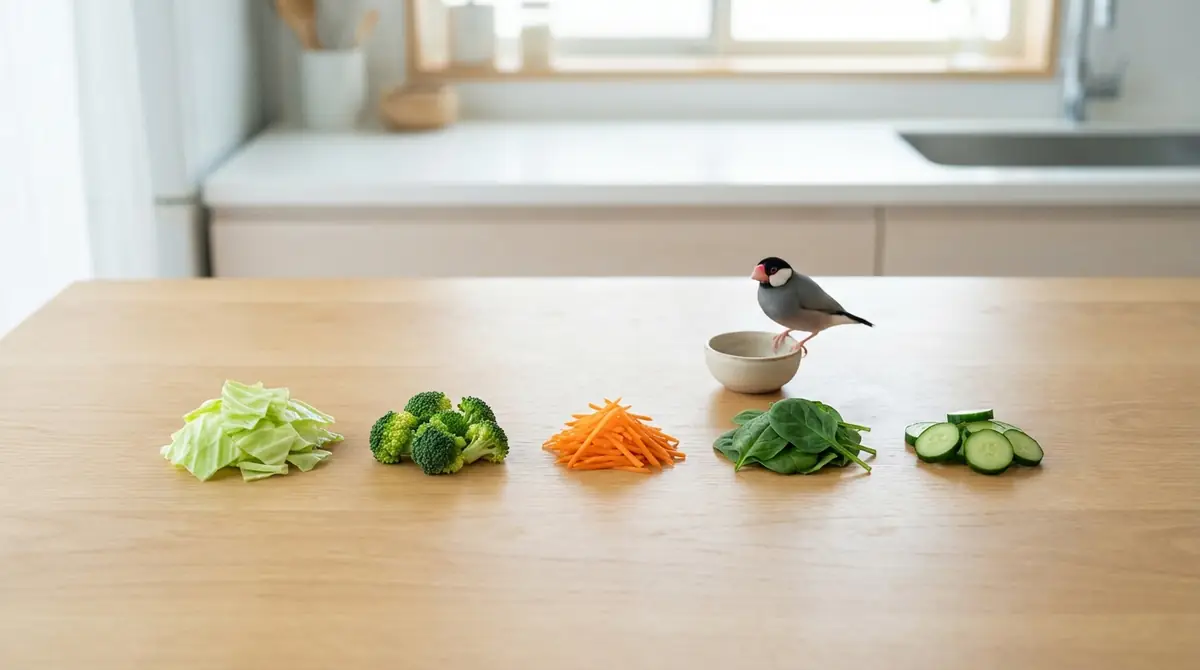キャベツと他の野菜を比較【文鳥におすすめの野菜早見表】