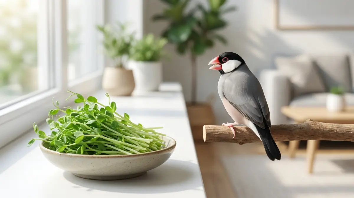 文鳥が豆苗を食べない時の原因と対処法