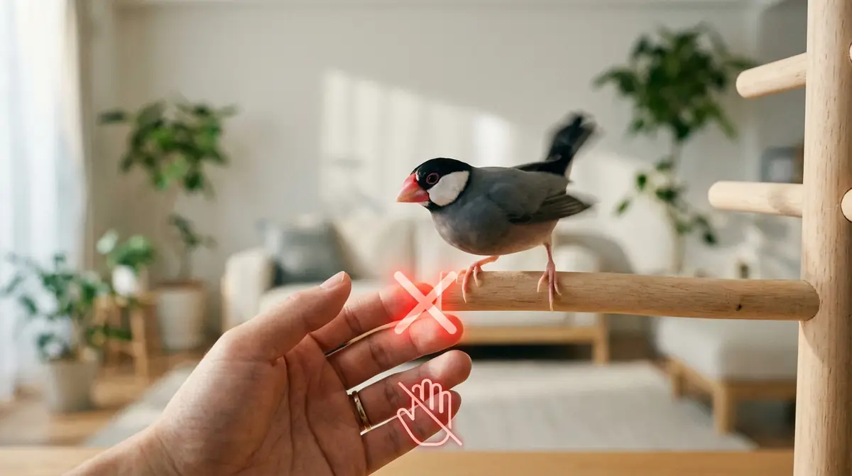 文鳥が尻尾を振る時にやってはいけないNG対応3選