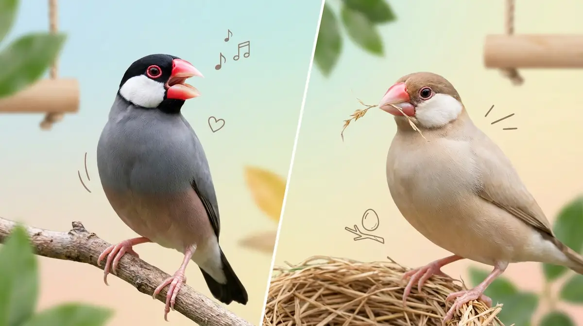 文鳥のオスとメスの違いを比較｜性格・特徴・飼育のポイント