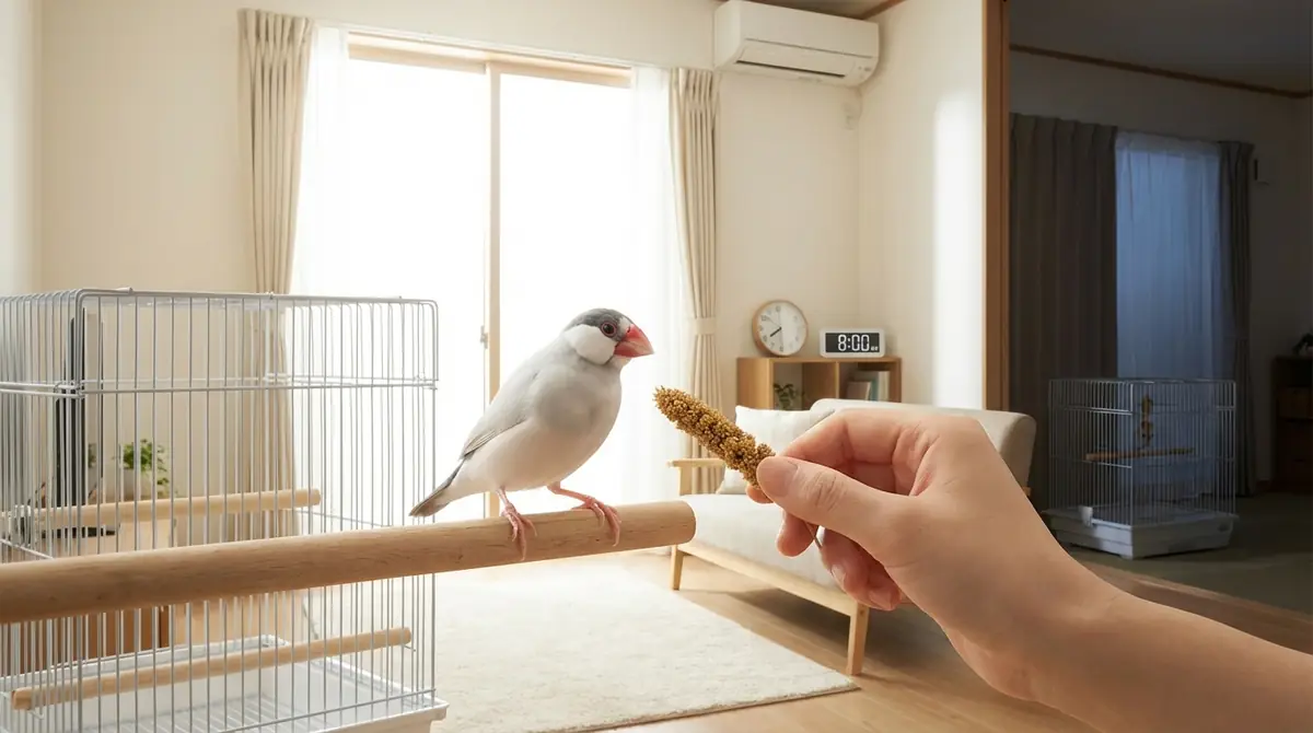 文鳥の放鳥時間帯はいつがベスト?避けるべきタイミングも解説