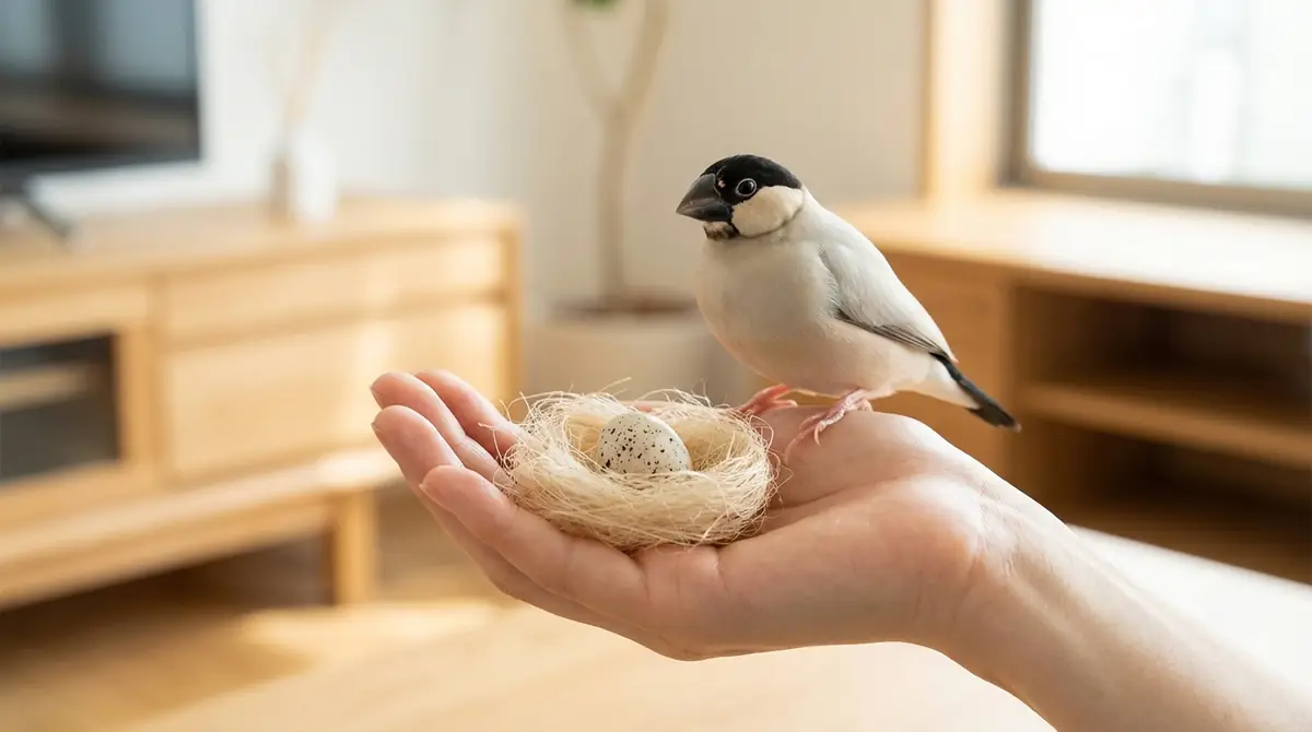 メス文鳥が卵を産んだときの正しい対処法