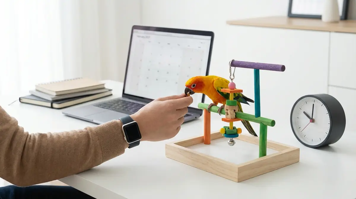 忙しい人必見!短時間でも満足度を上げる放鳥のコツ