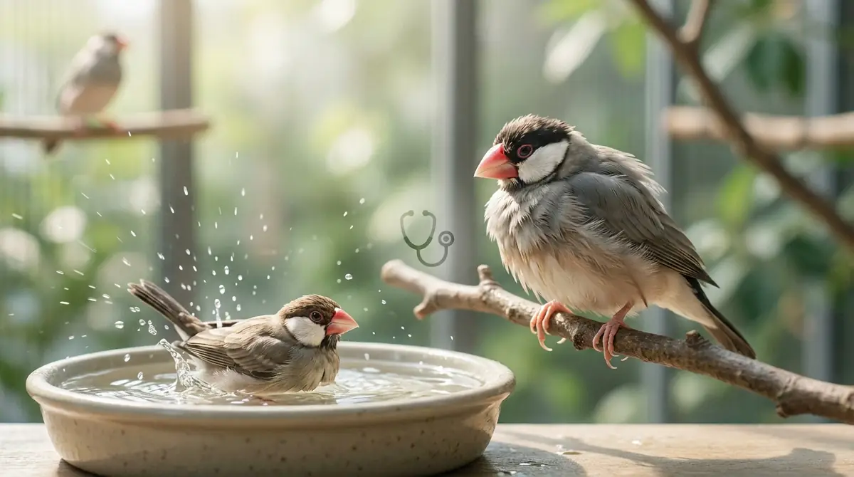 水浴びしない文鳥が病気かも？見極める3つのサイン