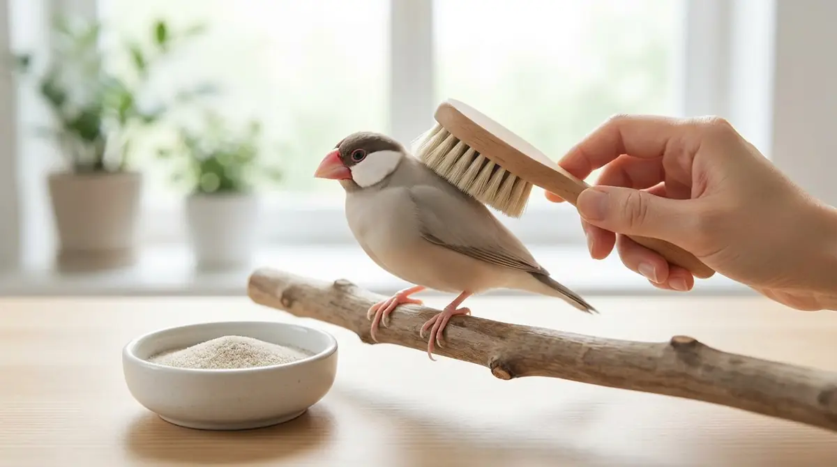 水浴びしない文鳥の清潔を保つケア方法