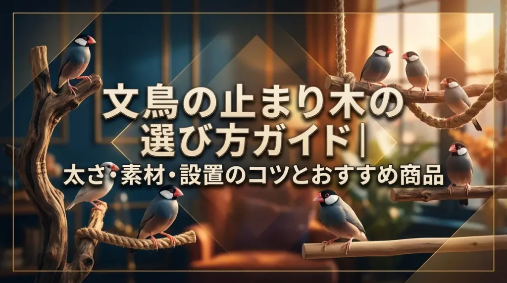 文鳥の止まり木の選び方ガイド｜太さ・素材・設置のコツとおすすめ商品
