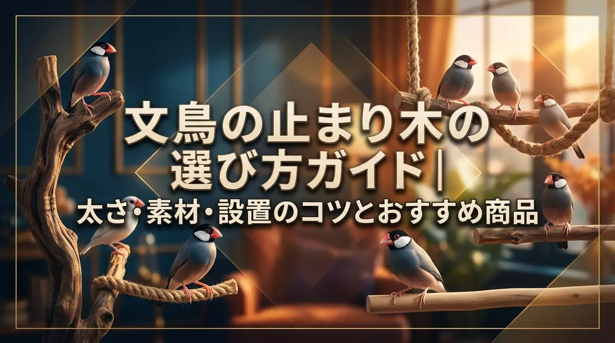 文鳥の止まり木の選び方ガイド｜太さ・素材・設置のコツとおすすめ商品