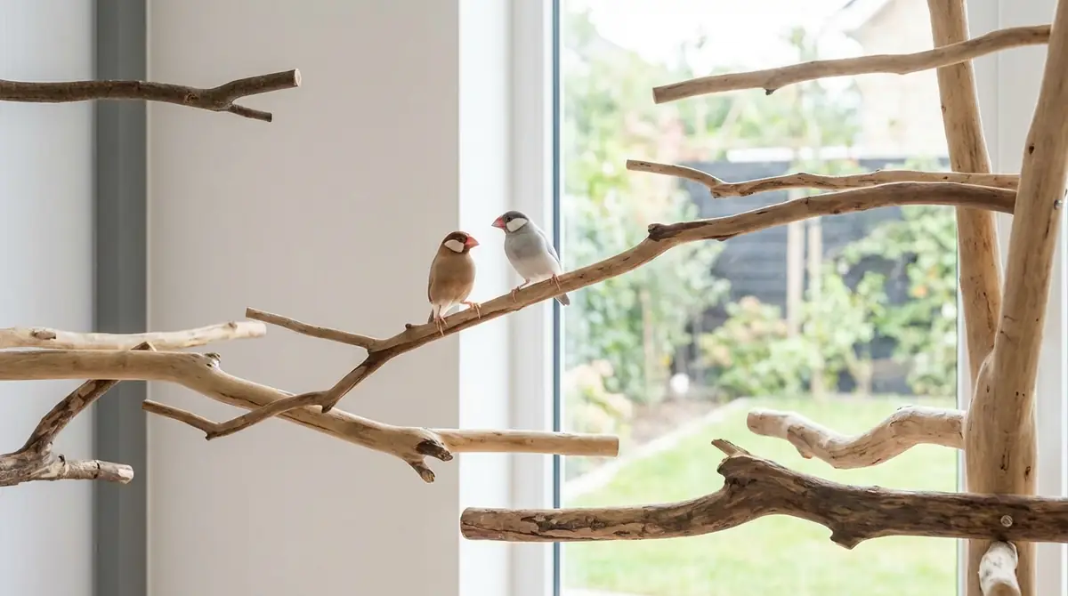 文鳥の止まり木の設置方法と配置のコツ
