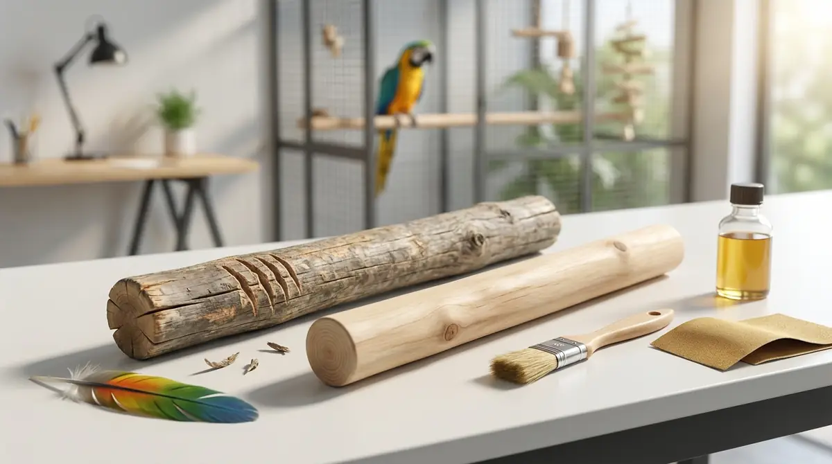 止まり木の交換時期とメンテナンス方法