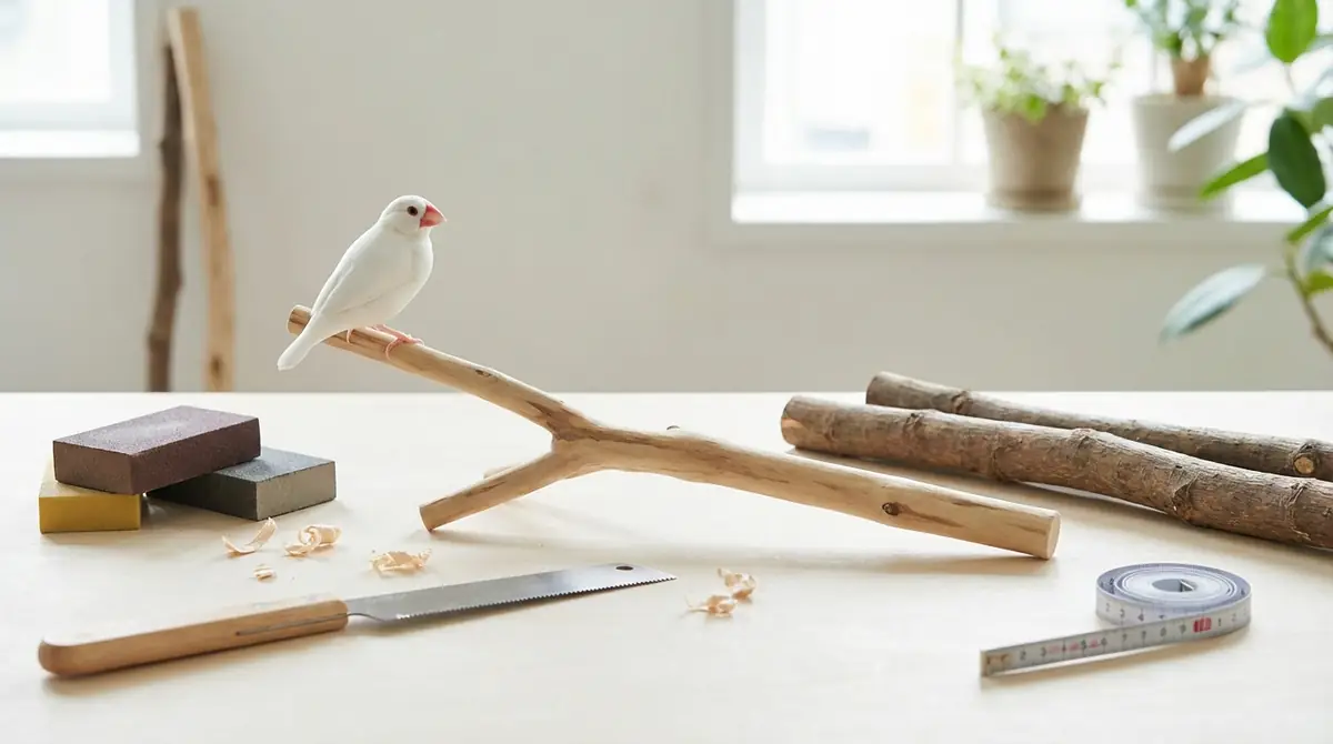 文鳥用の止まり木を自作する場合の注意点