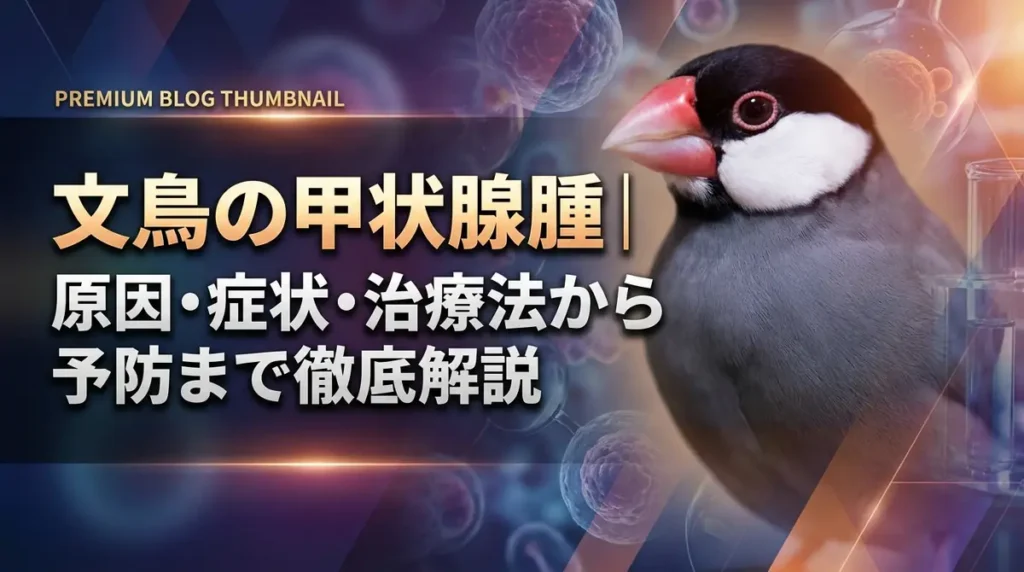 文鳥の甲状腺腫｜原因・症状・治療法から予防まで徹底解説