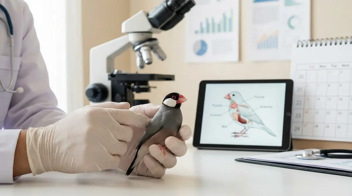 文鳥の甲状腺腫の治療法と治療期間