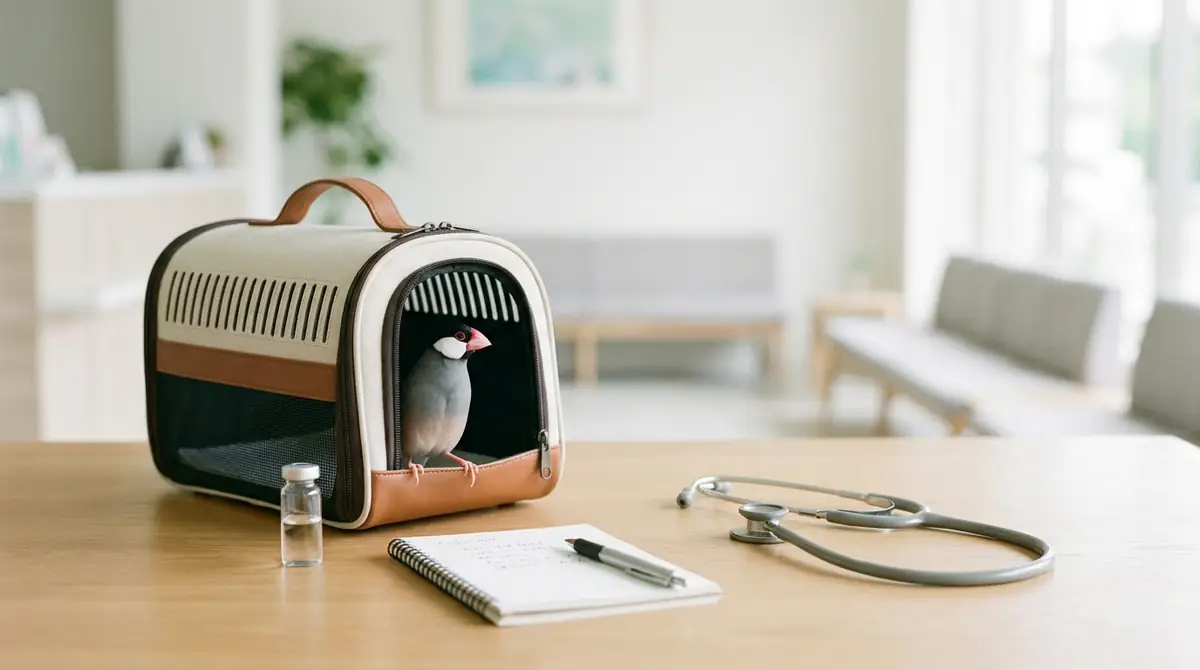 文鳥の下痢で病院に行く際の準備と伝え方