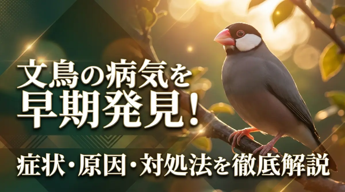 文鳥の病気を早期発見!症状・原因・対処法を徹底解説