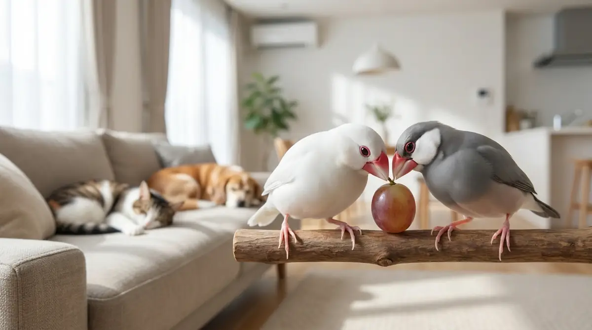 【結論】文鳥にぶどうは少量ならOK！安全性と犬猫との違い