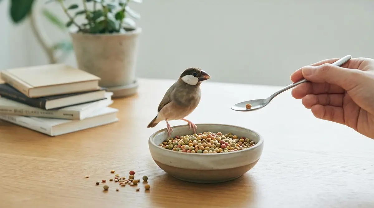 文鳥のペレット切り替え方法と食べない時の対処法