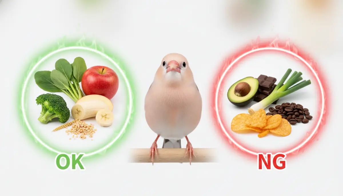 【早見表】文鳥のおやつに与えてOK・NGな食材一覧