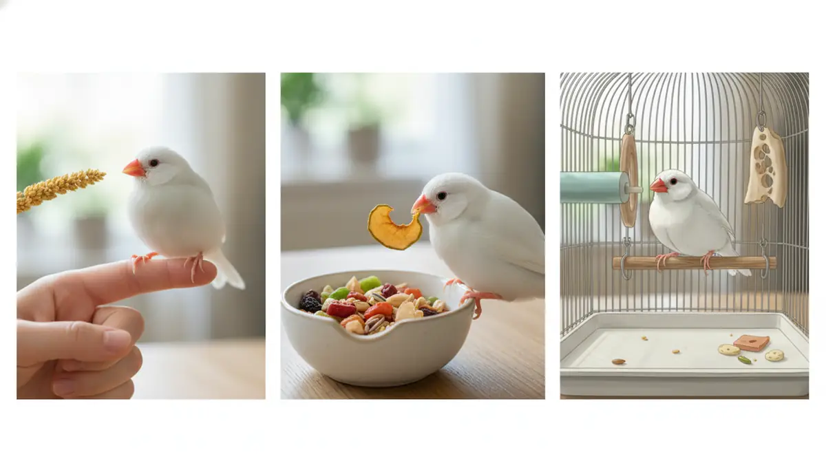 文鳥へのおやつの与え方｜基本の3ステップ