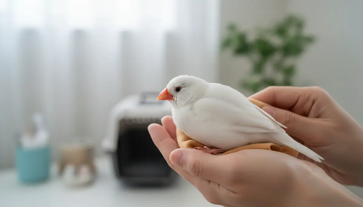 文鳥が卵詰まりになったときの応急処置｜病院に行くまでにできること
