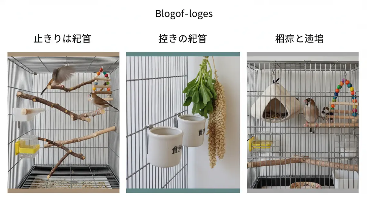 文鳥が快適に過ごせるケージレイアウト3つの基本原則