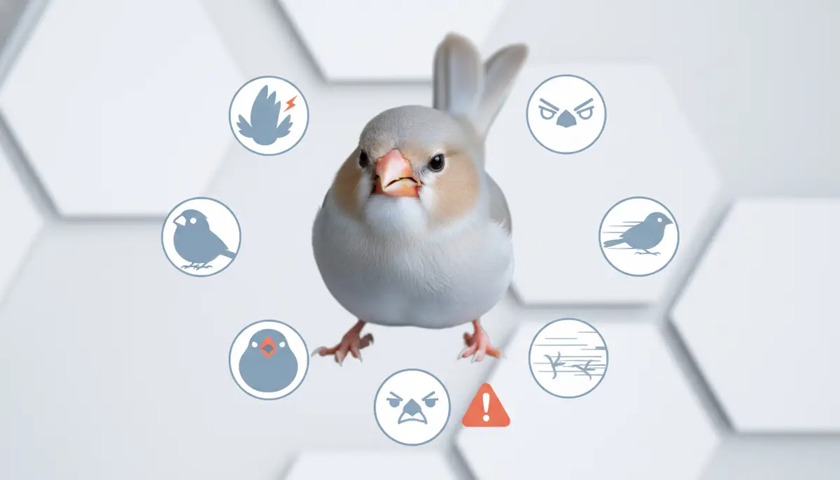 文鳥が怒っているときの5つのサイン【早見表付き】