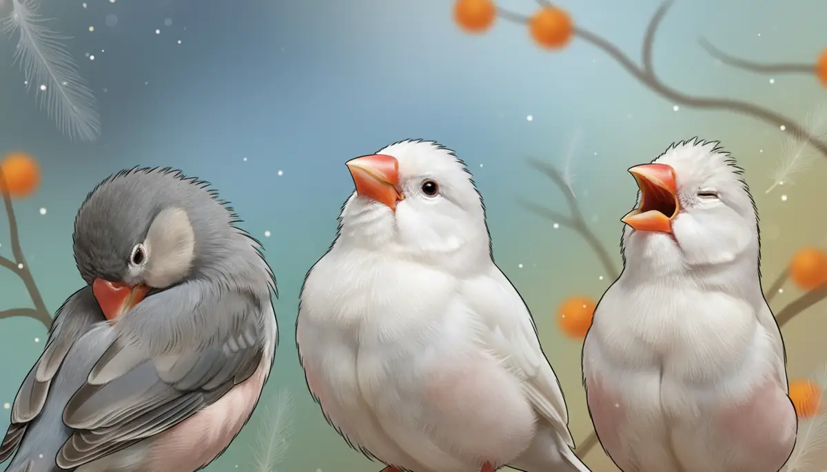 怒りと間違えやすい文鳥の行動と見分け方